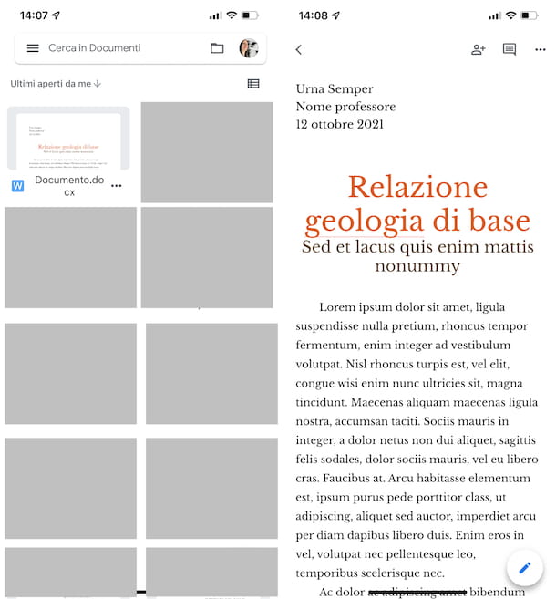 Google Docs iPhone