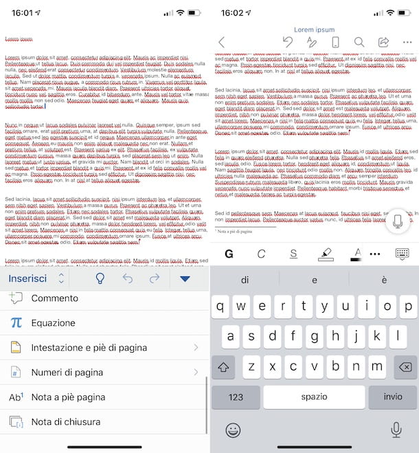 Notes Word iOS