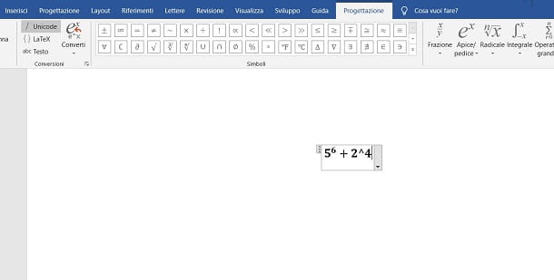 How to write equations with powers in Word