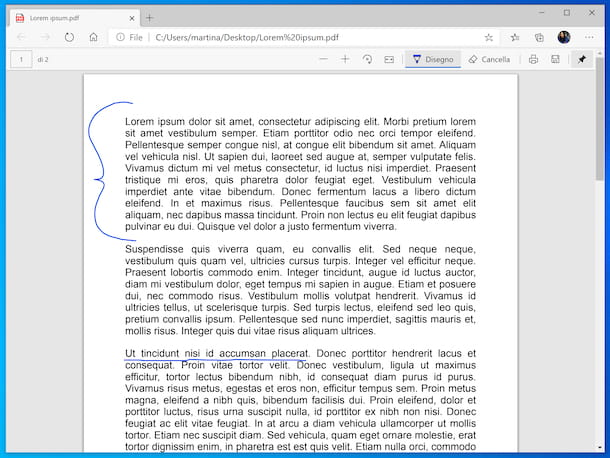 Microsoft Edge PDF viewer