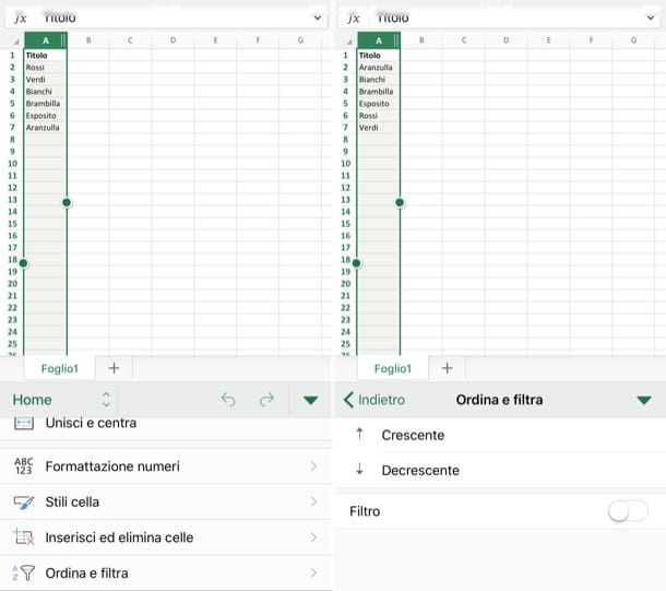 How to sort alphabetically in Excel