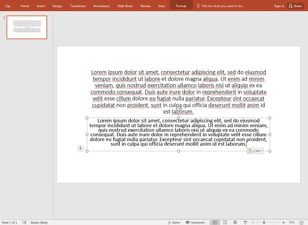 Formatting Text in PowerPoint