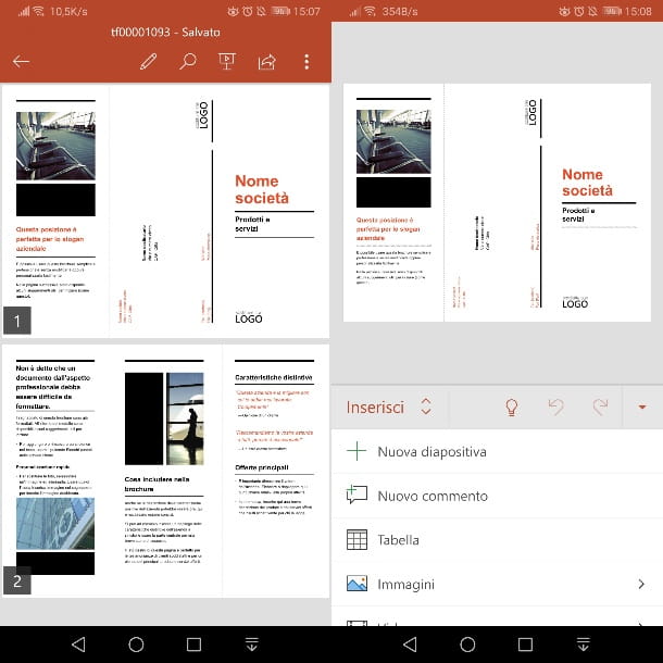 PowerPoint Brochure from Android