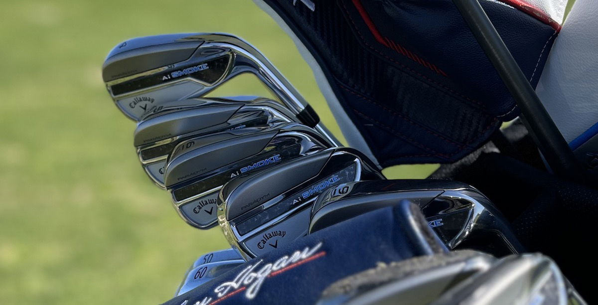 callaway paradym ai smoke irons at the range