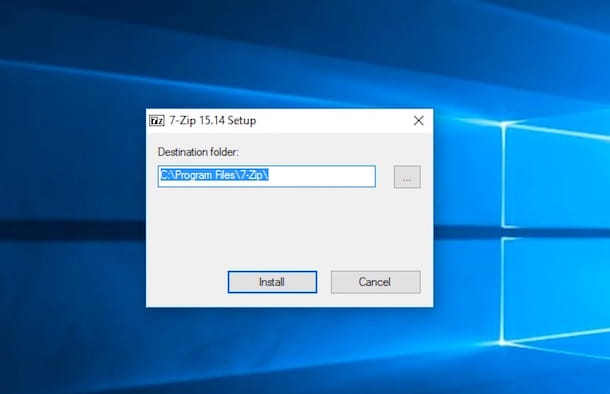 Screenshot of 7-Zip