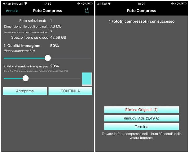 How to reduce the weight of a photo on iPhone