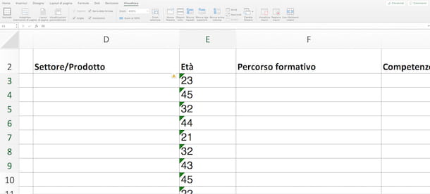 Error checking in Excel