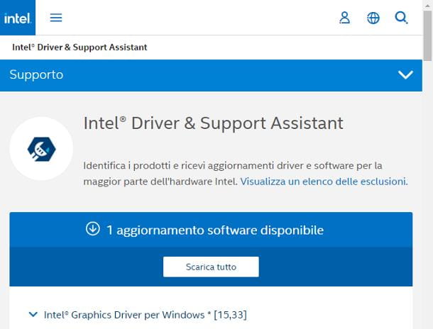 Intel Support Assistant (Intel hardware)