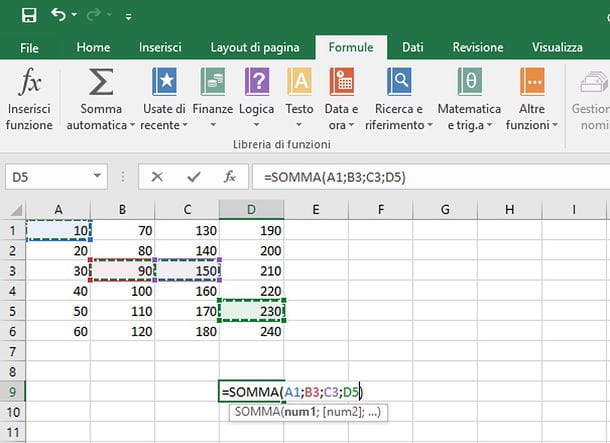 How to sum automatically on Excel