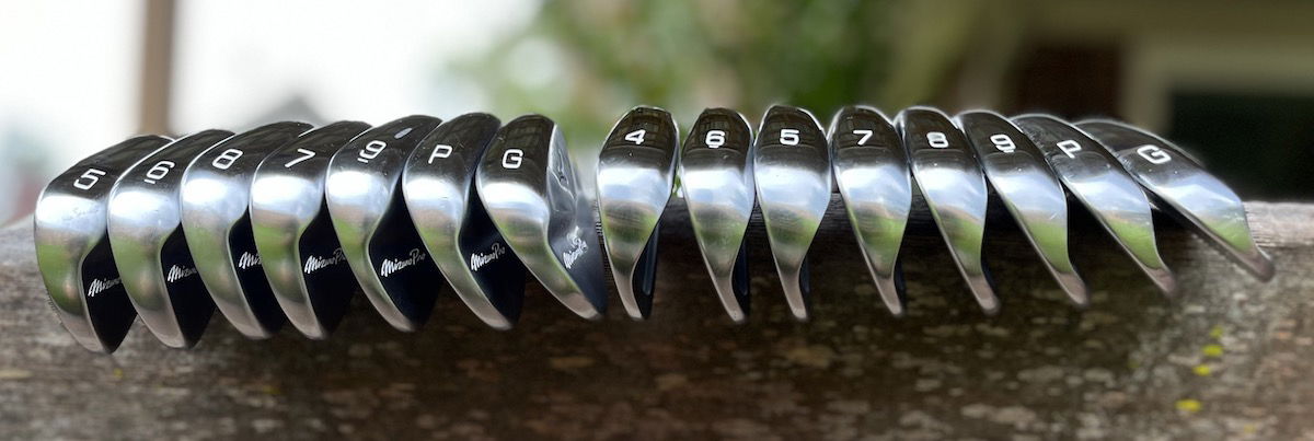 Mizuno Pro 243 and Pro 245 irons Toe view