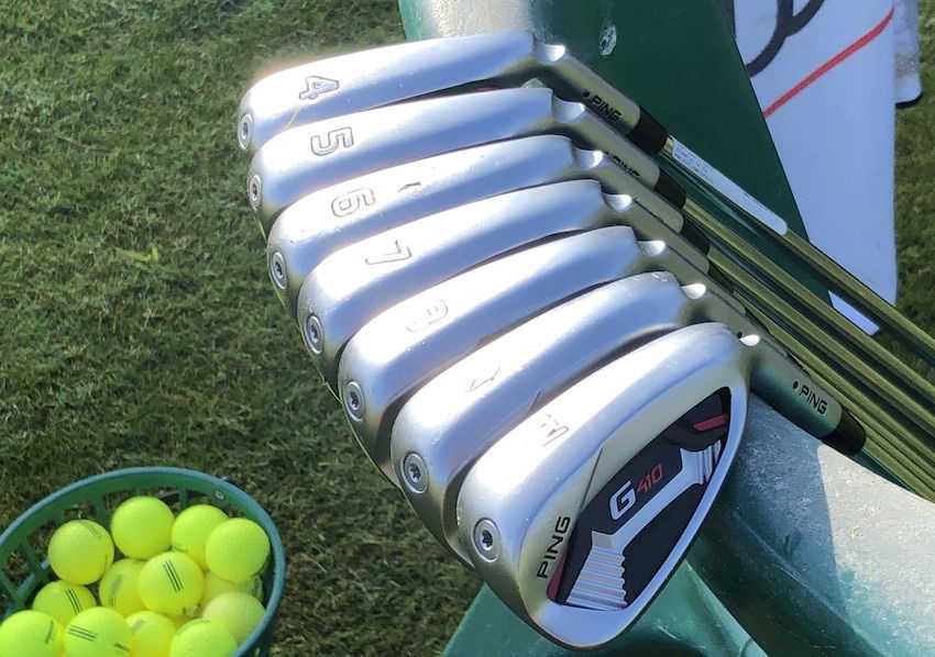 Ping G410 Irons at the range