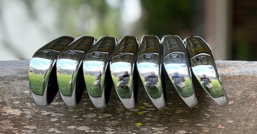 Toe view of Callaway Paradym Irons