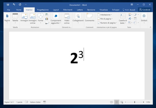 How to raise to power in Word