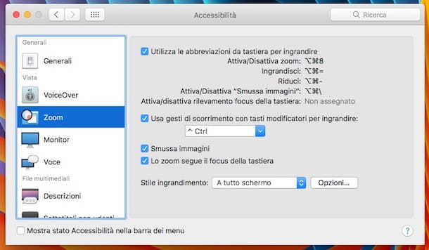 How to zoom the Mac screen